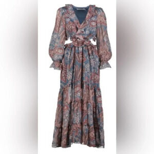 SOLD …….YOUNG REVOLVE PALOMA CUT OUT DRESS KASHMIR PAISLEY PRINT SMALL NWT